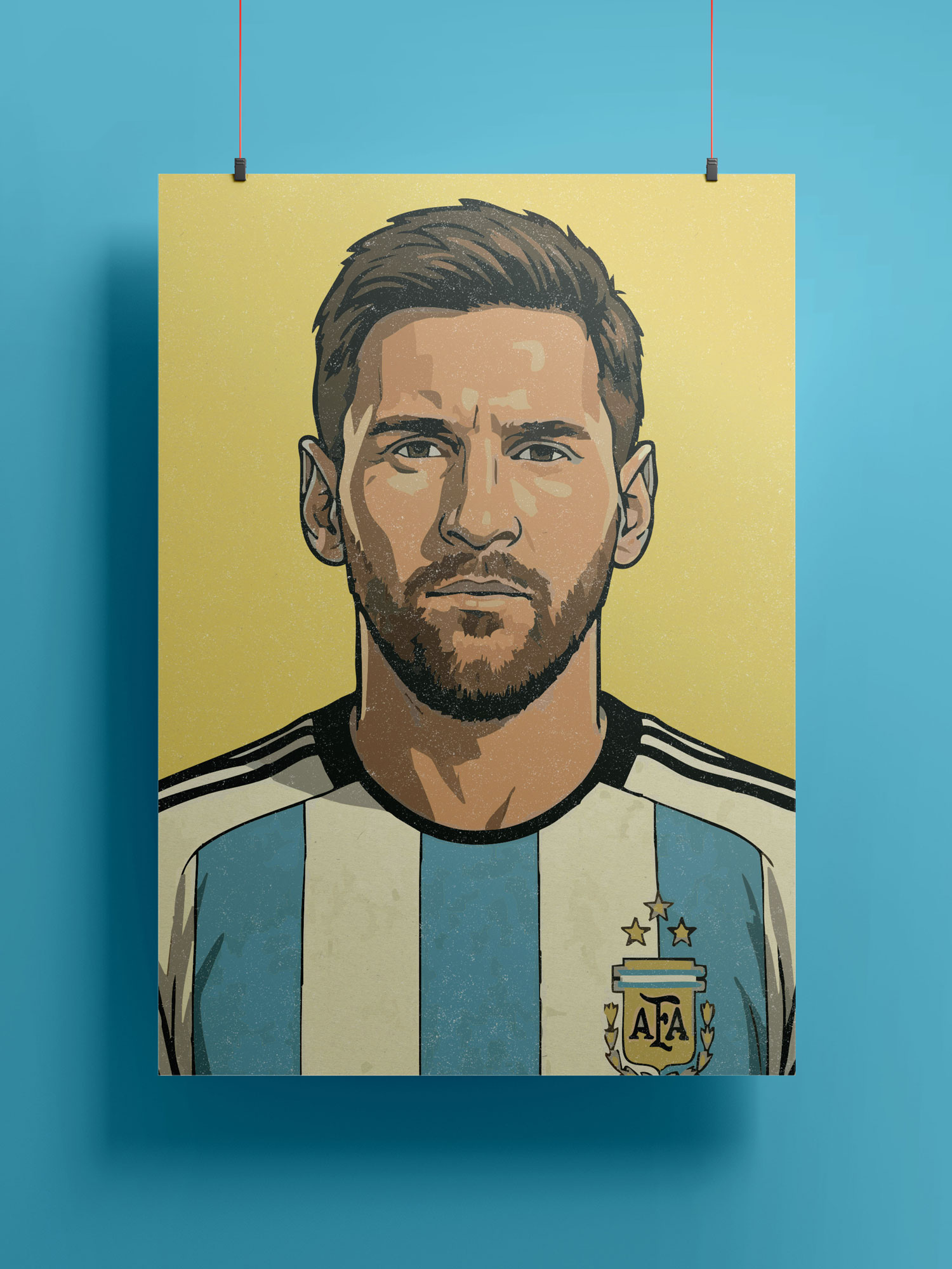La Pulga Retratado: Messi